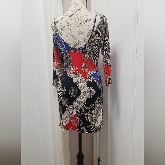 Multicolor Fitted Mini Dress. 🌴 - Picture 3 of 5